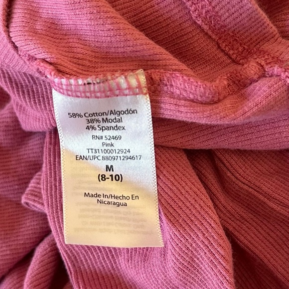 *TIME AND TRU* Pink Fashion Long Sleeve Top Size Medium (8-10) - Picture 7 of 8